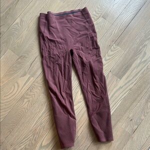 SPANX Maroon High-Waisted Leggings